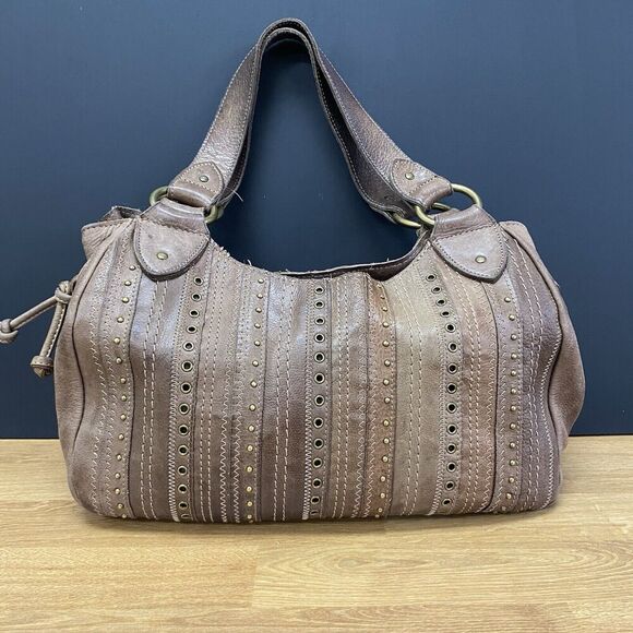 Fossil Handbags - Vintage Fossil 75082 Brown Leather Eyelet